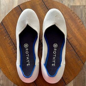 ROTHY’S Retired Flax Birdseye Gray, The Flat Slip On, Size 8.5